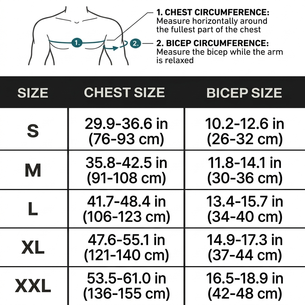 How to measure your chest and bicep