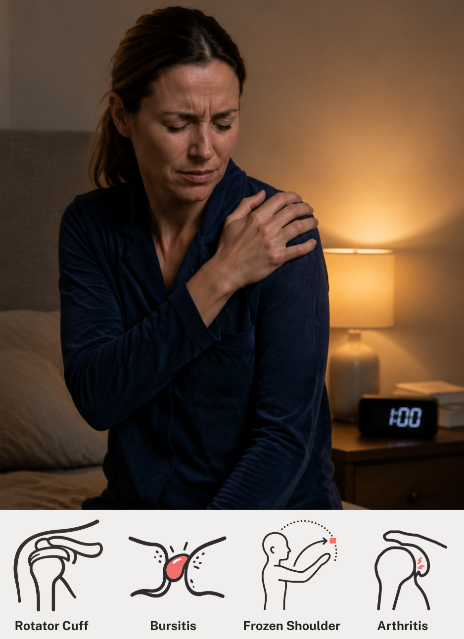 Why does your shoulder hurt more at 3AM than it does all day?